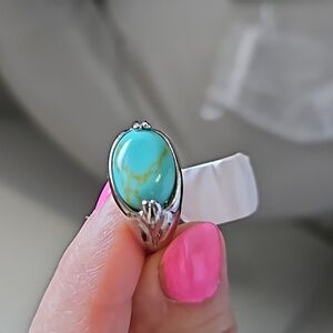 Stainless Steel Turquise Ring